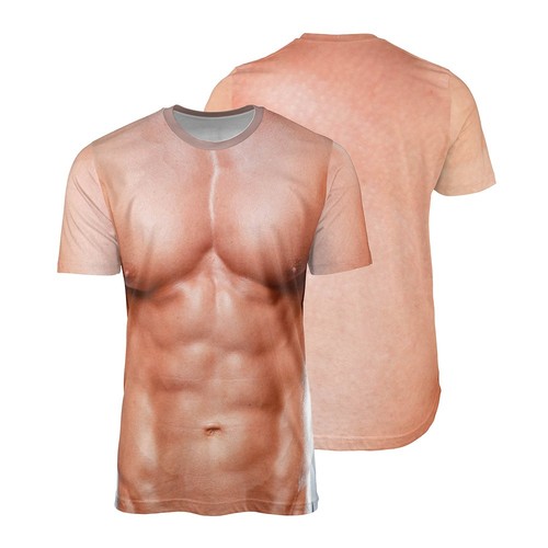 Funny fake muscle muscular - muscular, 3d