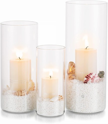 Hurricane candle holder glass - holder,