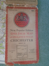 CLOTH Ordnance  Map Chicester