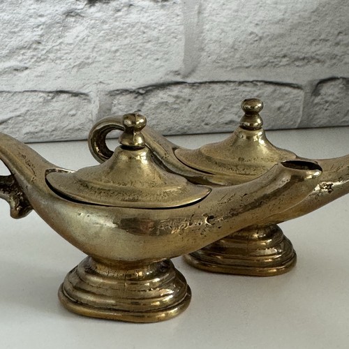 Vintage solid brass aladdin - solid,