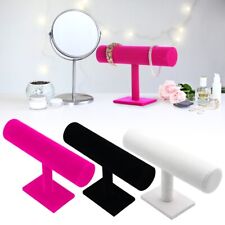 T-Bar leather Watch Display Holder Bracelet Jewelry Show Stand Bangle Rack