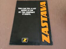 ZASTAVA (YUGO) 1100 & 1300 BROCHURE, 1981, FREE UK POST, PLEASE READ BELOW.