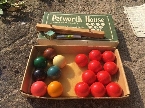 Vintage snooker billiard balls - vintage,
