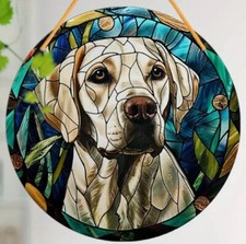 SALE!!!  LABRADOR Yellow DOG Lover LARGE Suncatcher GIFT Birthday Present GIFT