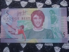 Up to 10 George Best Commemorative Five Pound Notes £5.