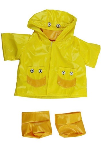 Teddy clothes yellow - clothes, raincoat