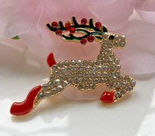 GOLD TONE DIAMANTE RHINESTONE