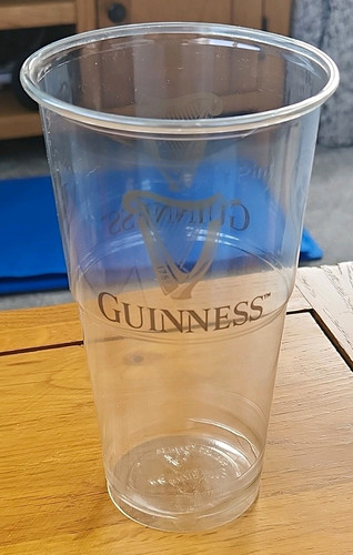 Guinness stout clear plastic - guinness,