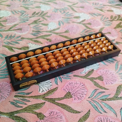 Vintage daruma wooden abacus - wooden,