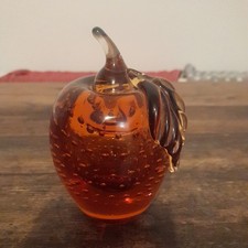 VTG Tiffin Amber Red Art Glass