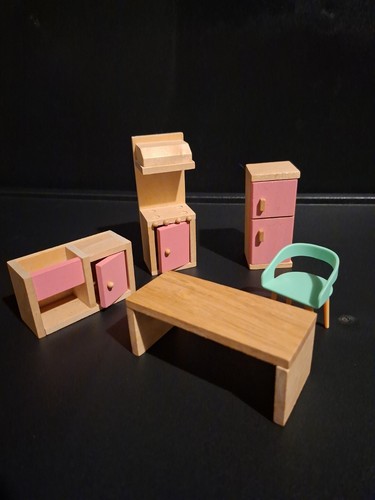 Wooden dolls house mixed - house,