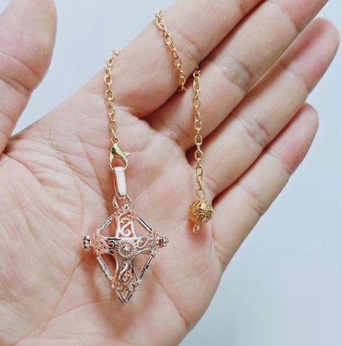 Copper effect dowsing pendulum - dowsing,