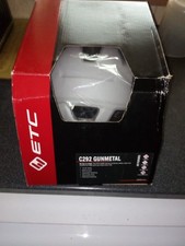 gunmetal grey cycle helmet 