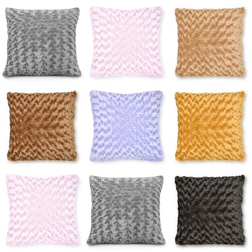 Rose floral faux mink gold - mink,