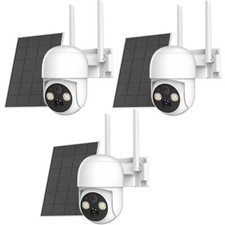 3PK 4MP Solar Battery Powered