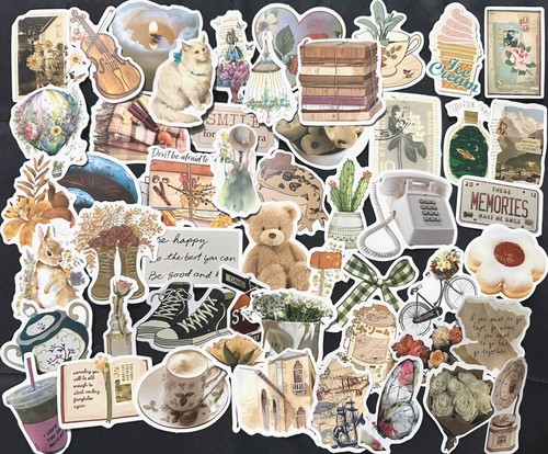 50pcs cute vintage - cute, aesthetic