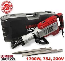 SDS Max Breaker 75J Demolition Hammer Drill 1700W 230V with Chisels & Carry Case