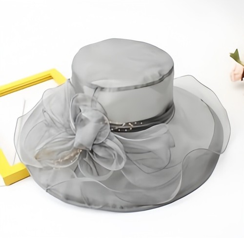 Vintage organza flower sun - sun, hat