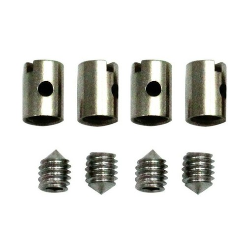 Brass throttle cable connector - brass,