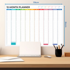 A0 Undated Wall Planner With