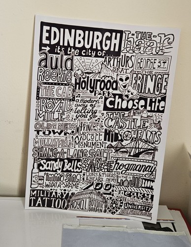 Edinburgh black white - &, or