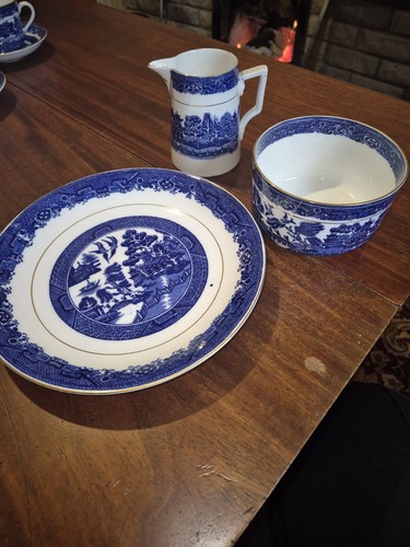 Balmoral blue willow china - blue,