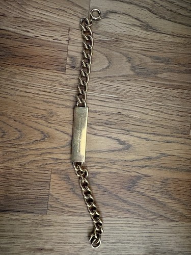Rolled gold identity bracelet - rolled,