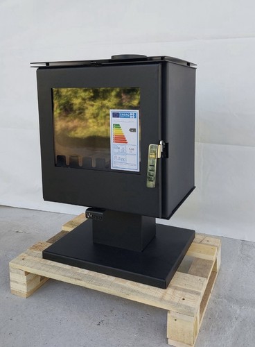 Modern wood burning stove - wood,