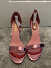 EGO pink metallic heels size 6