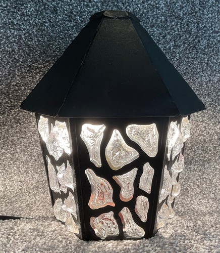 Vintage black porch lantern - vintage,