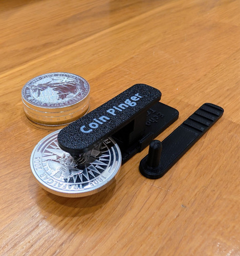 Coin pinger silver gold - coin,