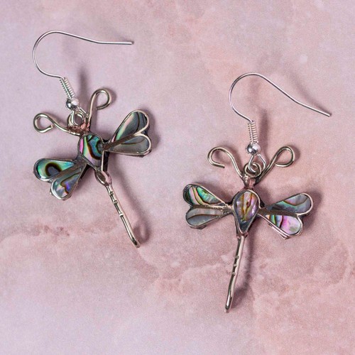 Dragonfly drop earrings - drop,