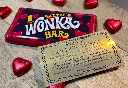 Valentine wonka bar - valentine's,