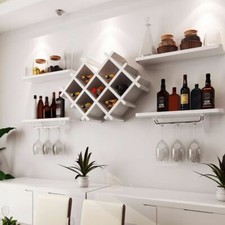 Wine Racks White Wall Mounted
