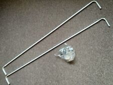 Two Metal curtain adjustable pelmets with fixing kits