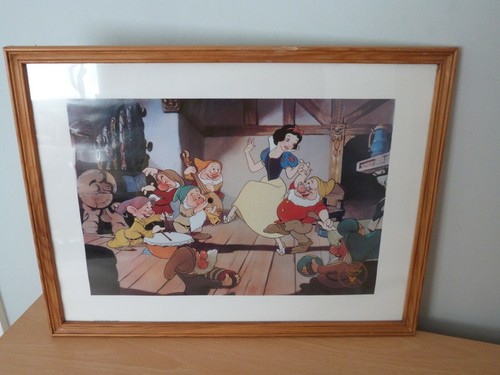 Disney snow white framed - white,