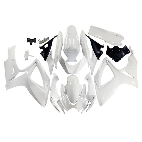 White fairings kit for suzuki - fairings,