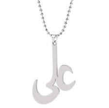 IMAM ALI/Stainless Steel High Polished Crystal Quality LARGE Pendants Necklace 