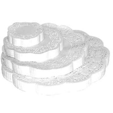 Paper Doyleys Doilies Round Lace Pattern Pack 250 Wedding Party Catering 4 Sizes