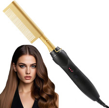 Hair Hot Comb Straightener Professional Press Comb Electric Hot Comb Portable UK