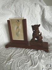 VINTAGE ART DECO WOODEN SLIDE