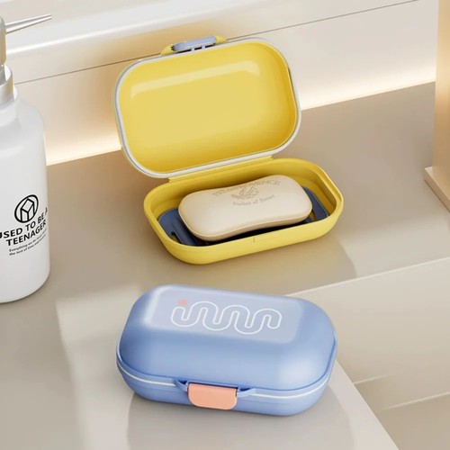 Portable leak proof soap box - proof,