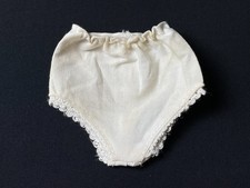 Sindy size tennis court knickers white cotton lace trim fit 12” doll