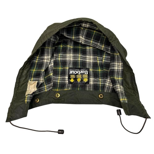 Barbour sage hood wax wired - barbour,