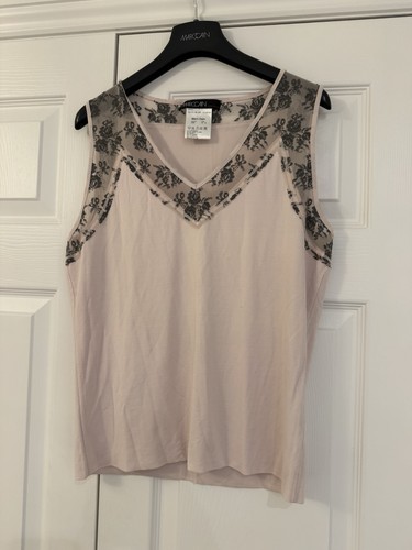 Marccain pink vest top size - vest,