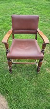 antique oak dining chair