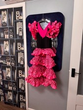 Spanish flamenco dress Pink Black Dress up S