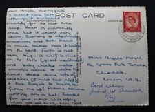 Churchstow, Hayle, Devon 1959 postmark on a Salcombe postcard