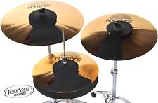 Drum Practice Pads - Drum Silencer Pads - 3 Cymbal Drum Silencer Mute Pads