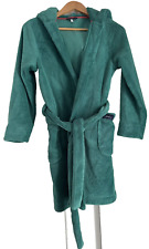 JOULES. GREEN FLEECE DRAGON HOOD DRESSING GOWN. SIZE LARGE 9/12 YEARS